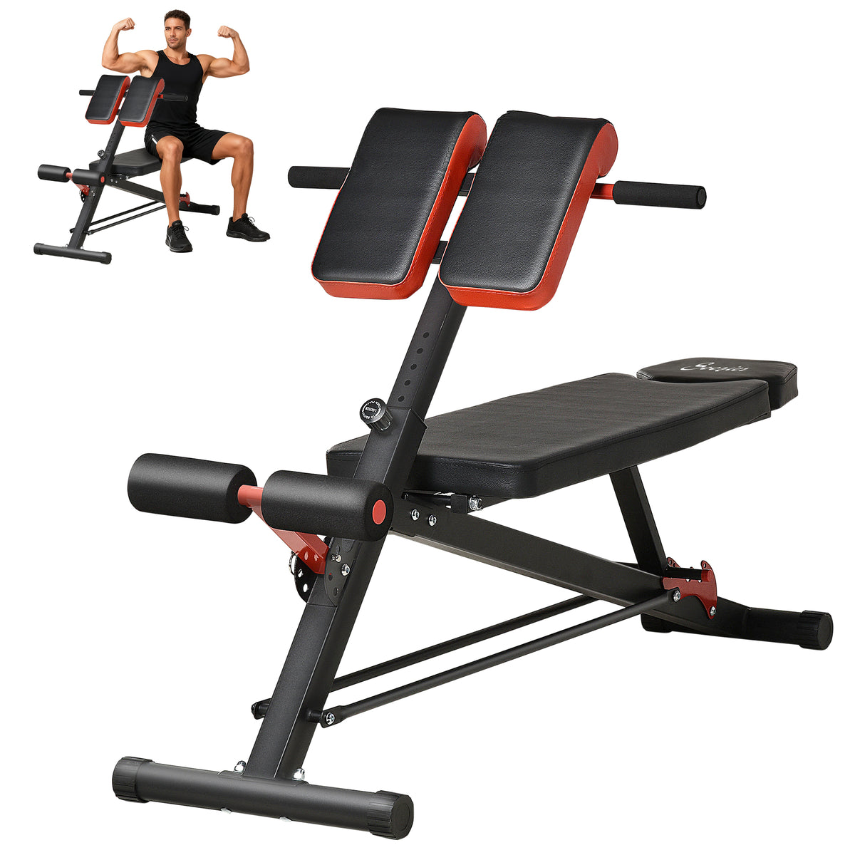 Banc de musculation multifonctionnel réglable