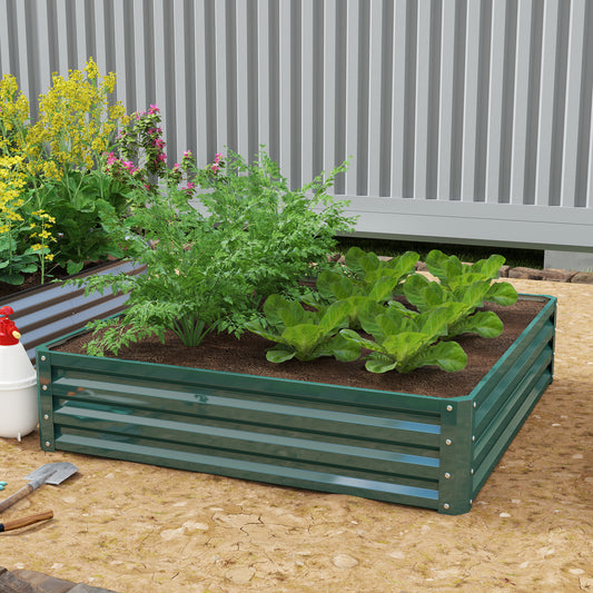 Jardinière surélevée acier galvanisé 120x120x30cm