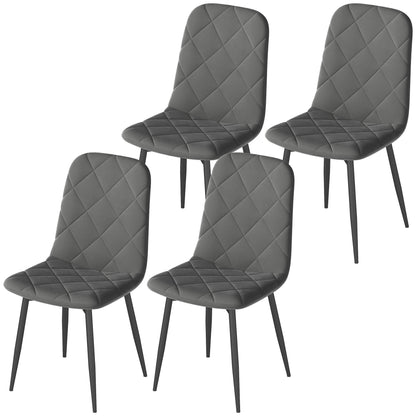 Chaises de salle à manger rembourrées ensemble de 4