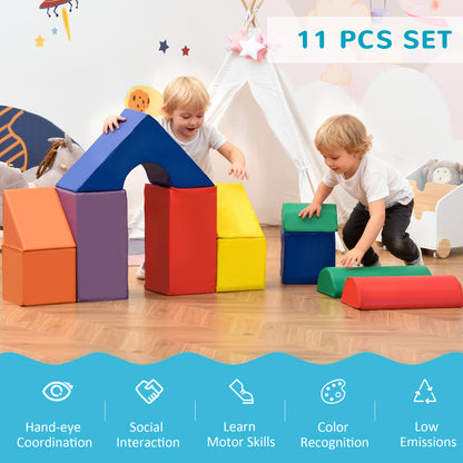 Blocs de jeu en mousse doux 11 pièces pour bambins
