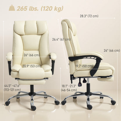 Chaise de bureau ergonomique avec repose-pieds