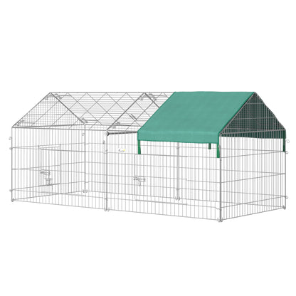 Enclos extérieur pour petits animaux avec toit
