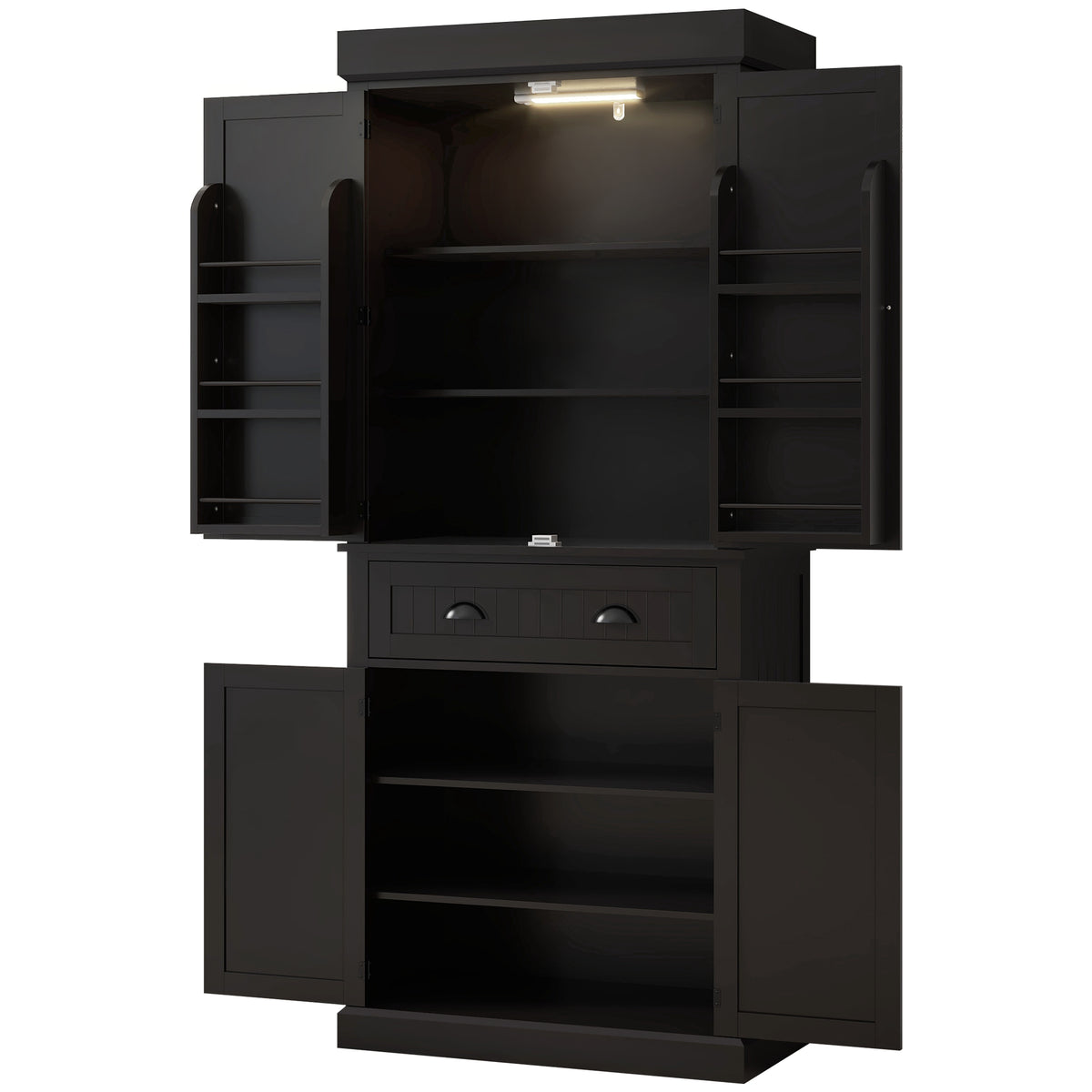 Armoire de cuisine garde-manger éclairage LED
