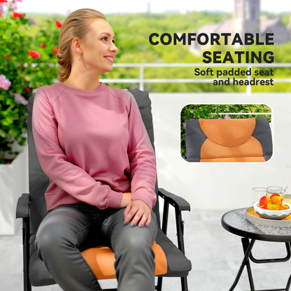 Ensemble chaise berçante pliable 3 pièces