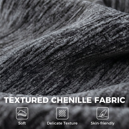 Sofa sectionnel modulaire en chenille avec méridienne — 3 places