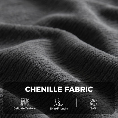 Causeuse convertible double extraction tissu chenille