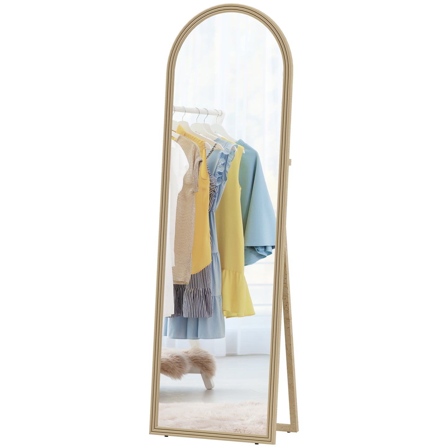 Miroir pleine longueur arqué sur pied 163 cm