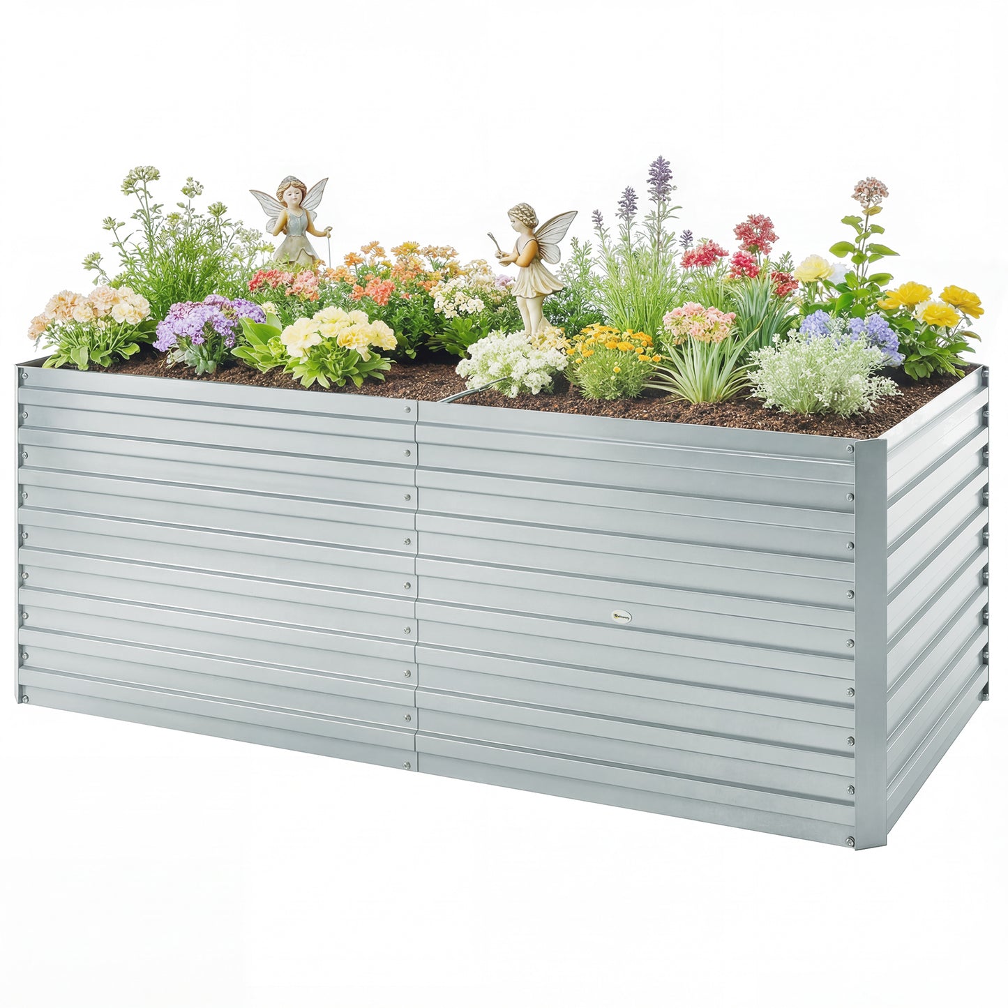 Bac jardinage surélevé galvanisé extra profond 152x91x60cm