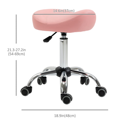 Tabouret selle ergonomique ajustable à roulettes