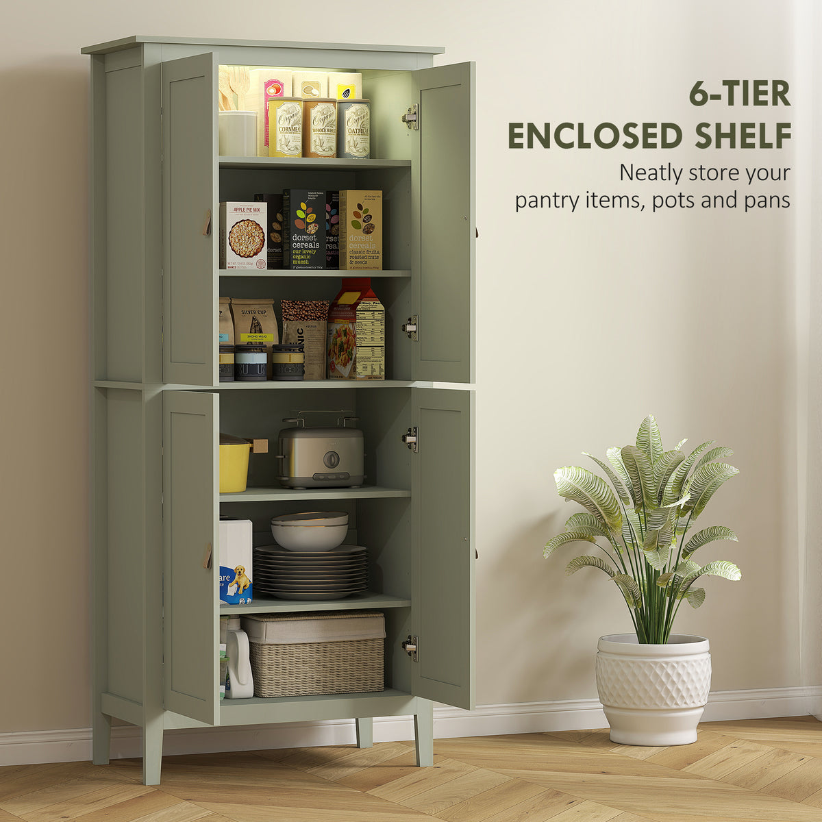 Armoire de cuisine haute avec rangement