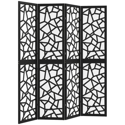 Paravent 4 panneaux motif géométrique 170 cm