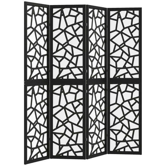 Paravent 4 panneaux motif géométrique 170 cm