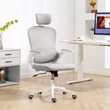 Chaise bureau ergonomique dossier haut appui-tête rotatif