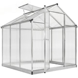  Greenhouse 183x189x195cm Polycarbonate Aluminum with Ventilation