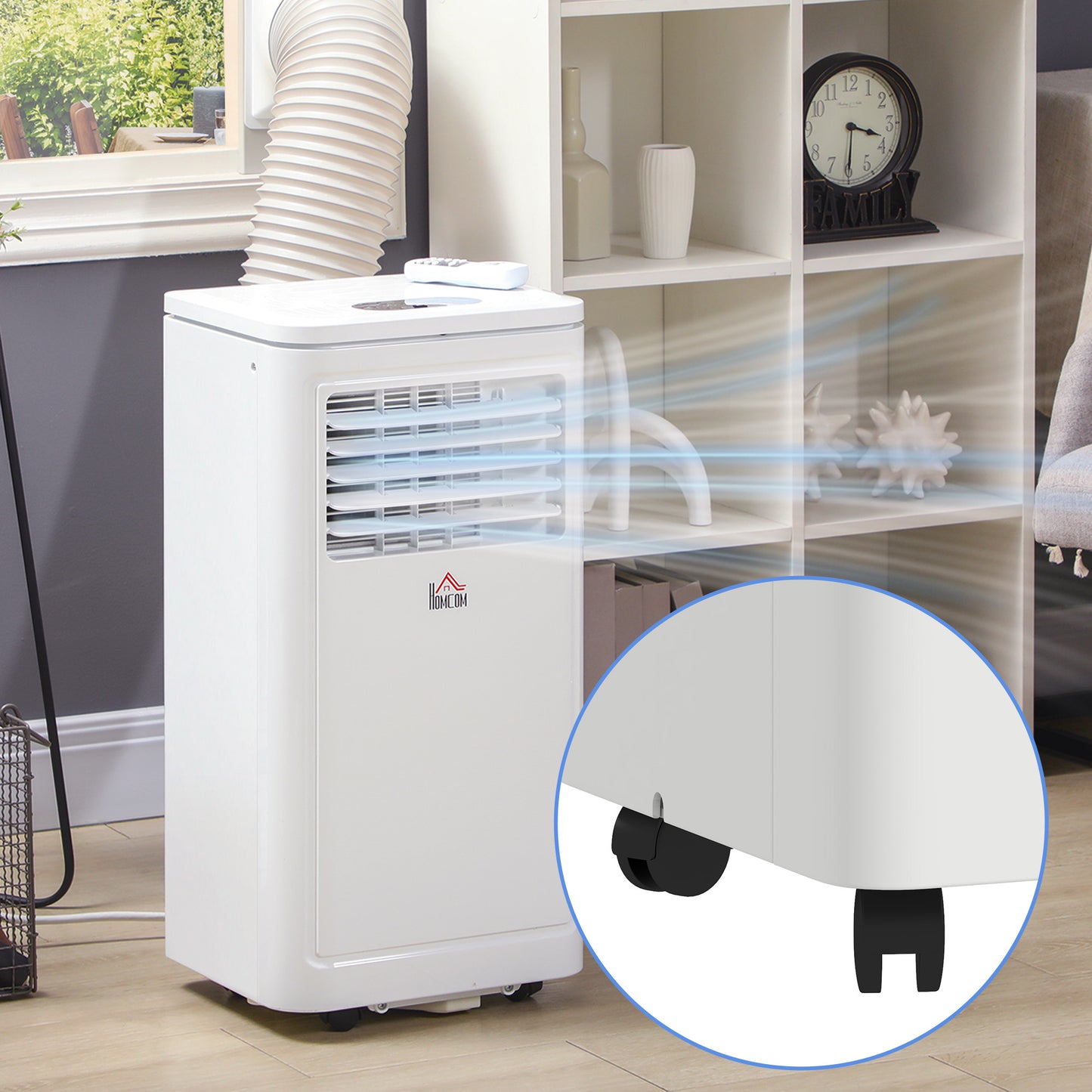 Climatiseur portatif et ventilateur ensemble 8000 BTU 344 pi²