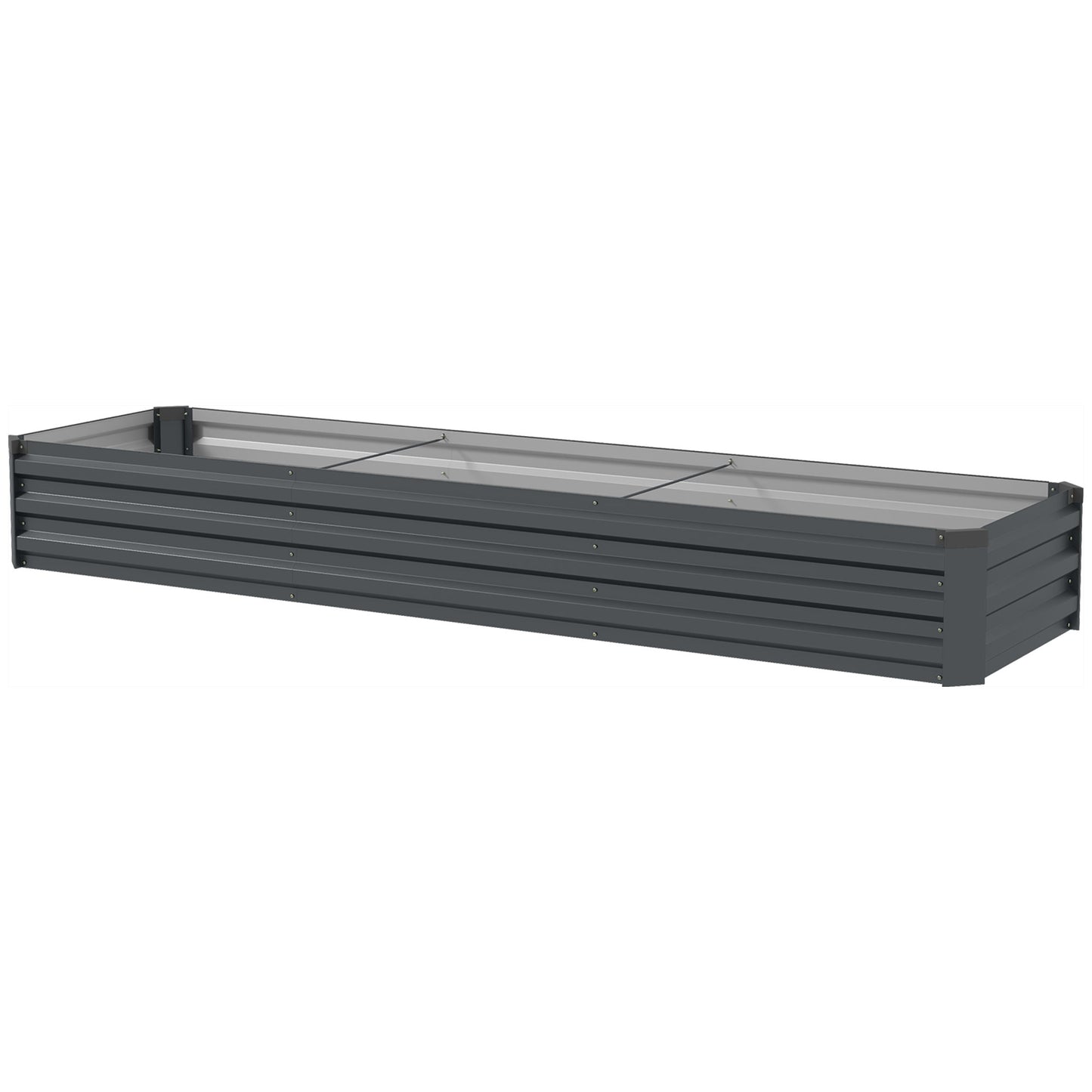 Bac surélevé galvanisé 8'x2'x1' pour jardin