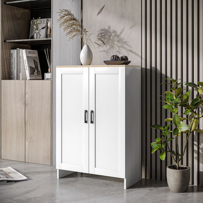 Armoire de rangement avec portes et étagère ajustable