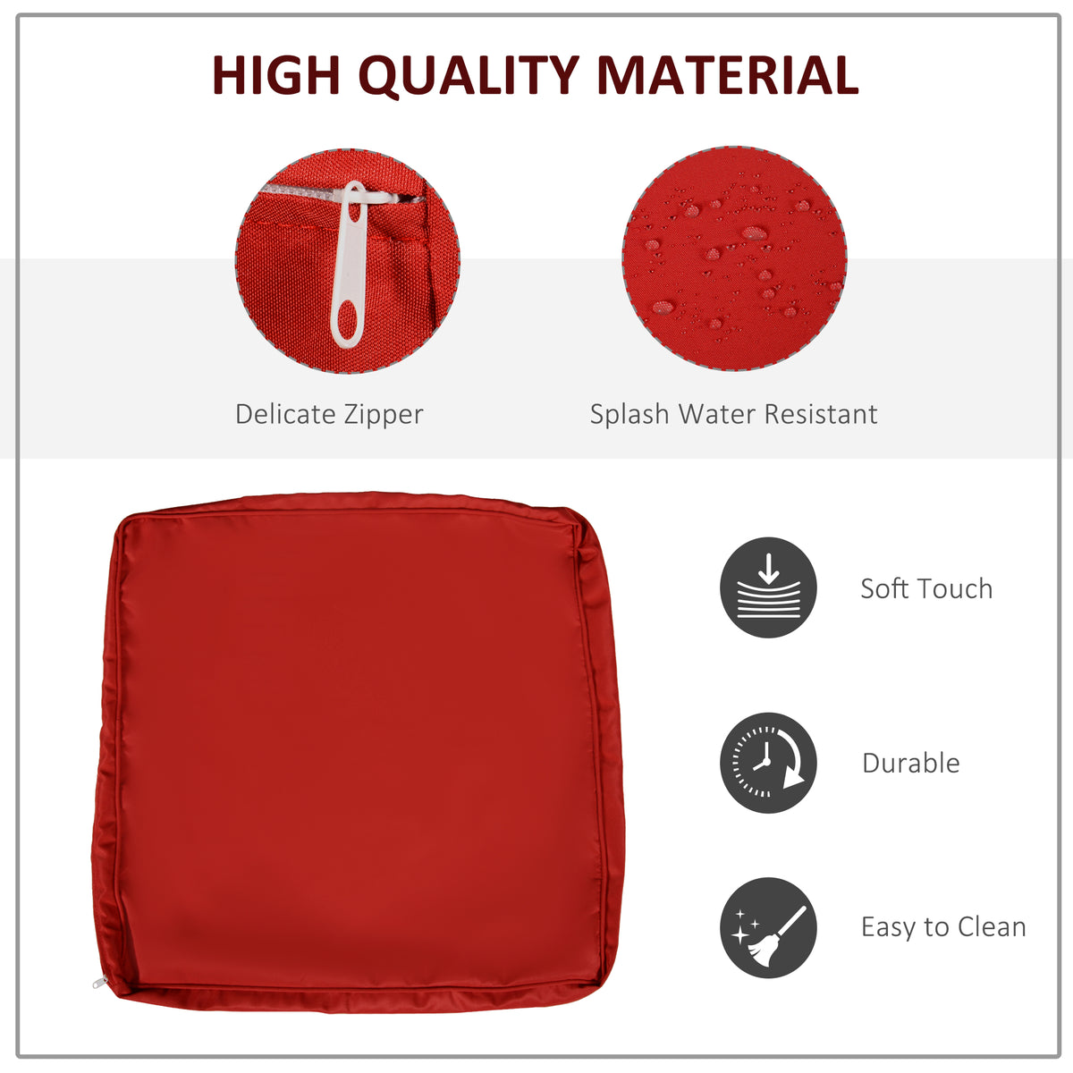 Housses de coussins patio ensemble 14 pièces polyester
