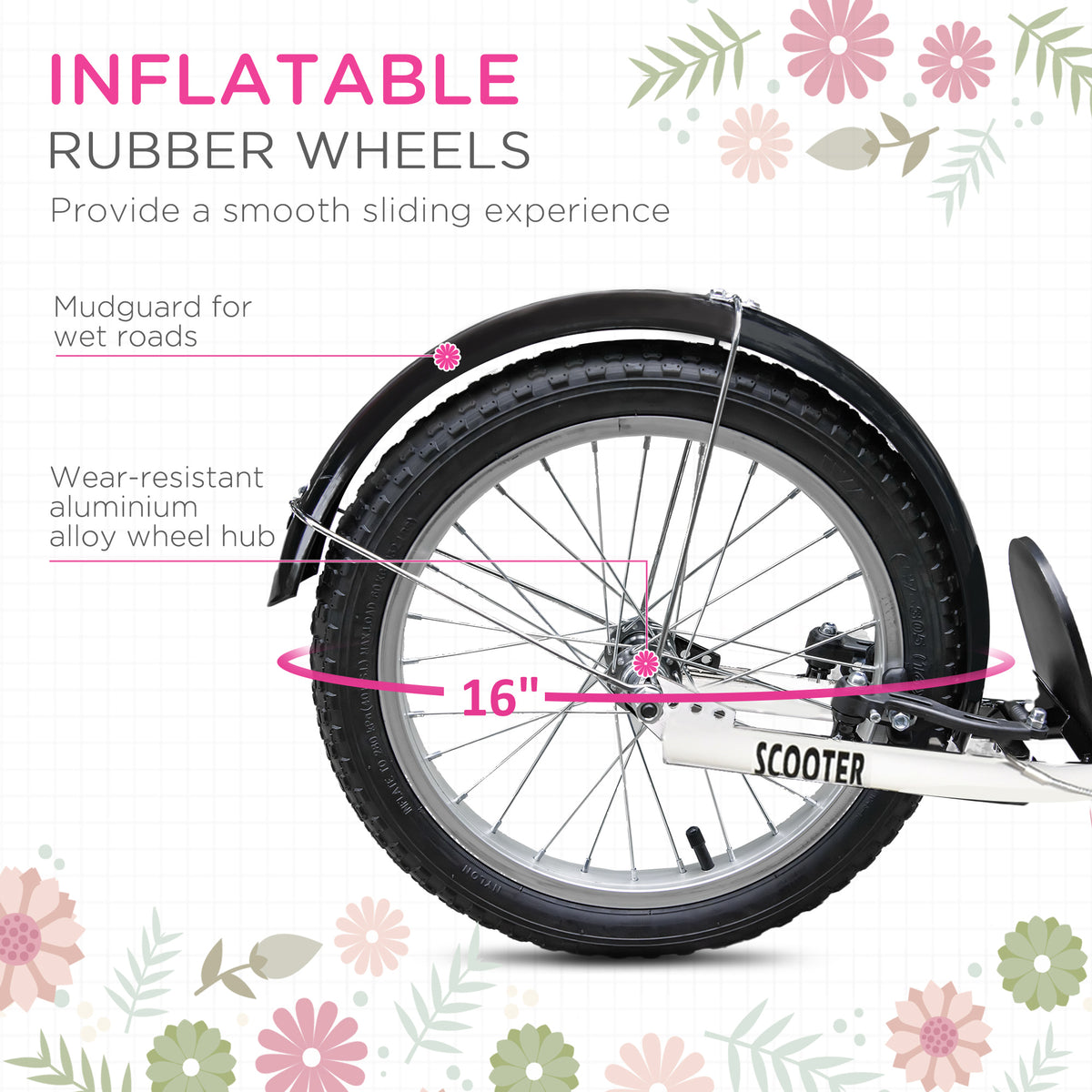 Trottinette pour enfants avec guidon réglable