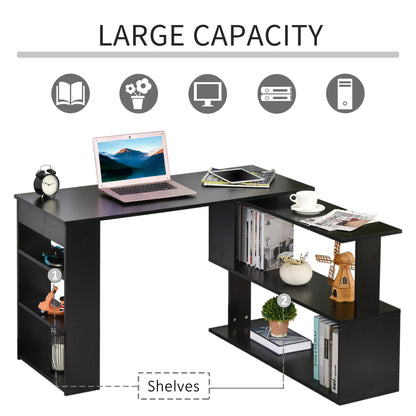 Bureau en L rotatif 360° avec rangement
