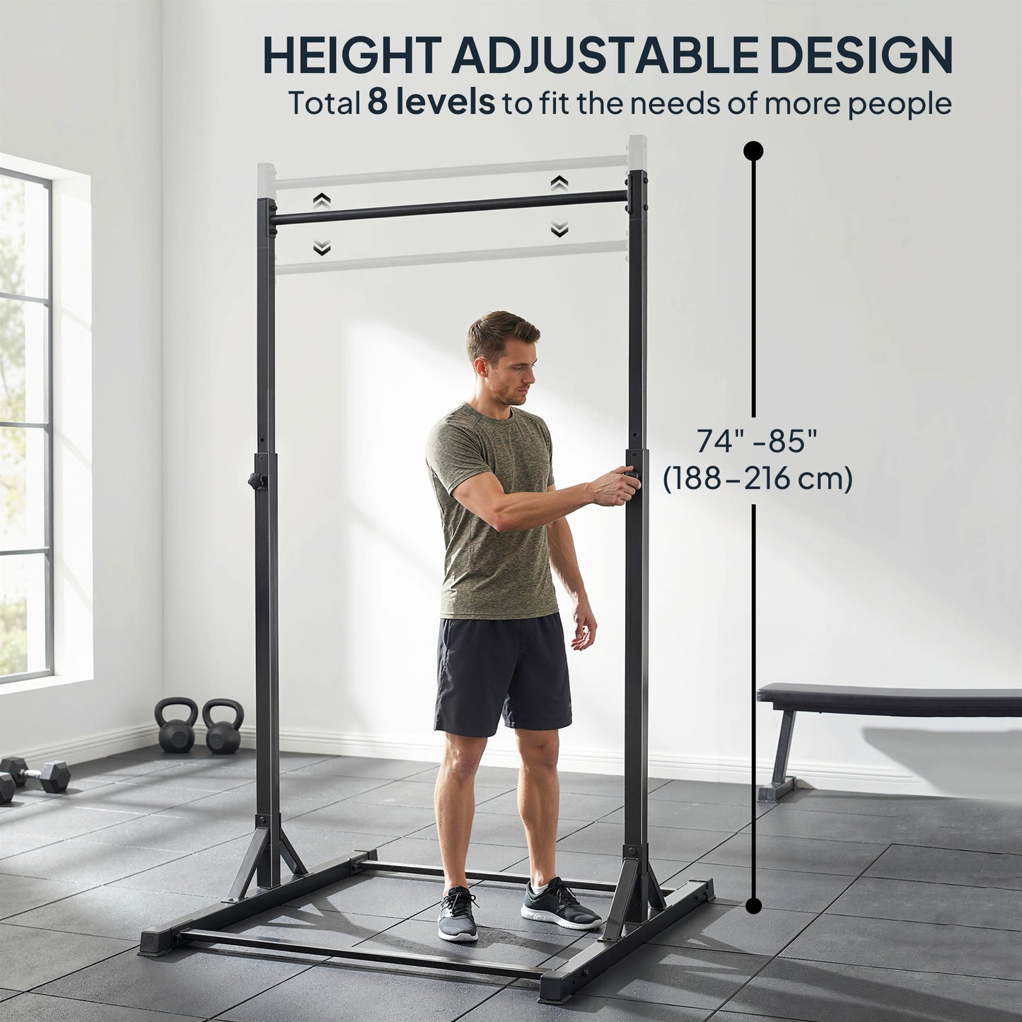Station de traction réglable 8 niveaux — 200 kg