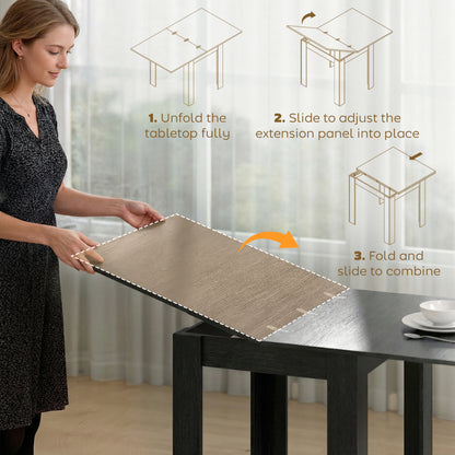 Table à manger extensible pour petits espaces