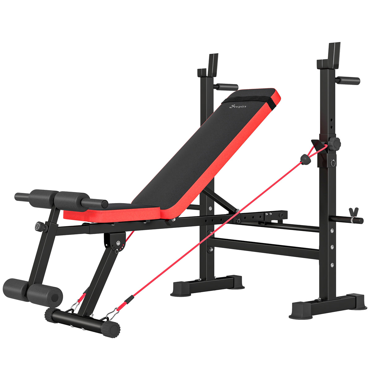 Banc de musculation réglable avec support de développé couché