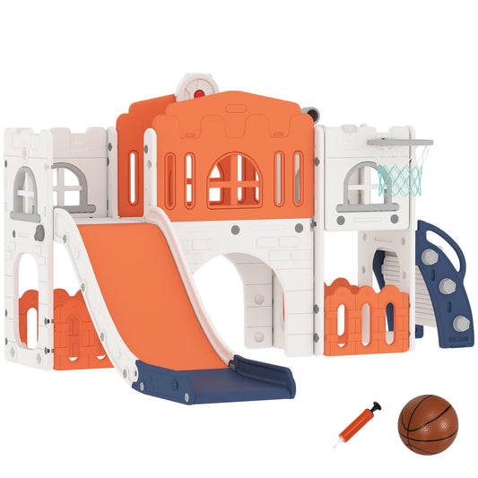 Centre de jeu 9-en-1 pour tout-petits avec toboggan