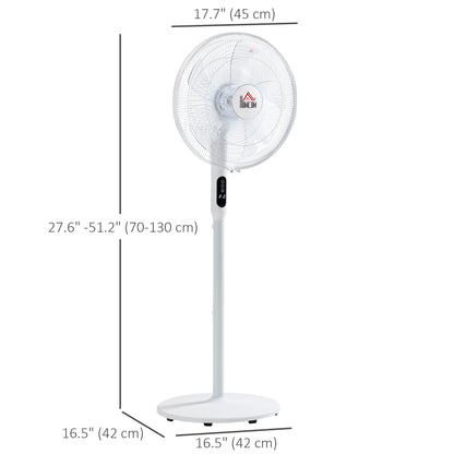 Ventilateur sur pied oscillant avec télécommande et écran LED