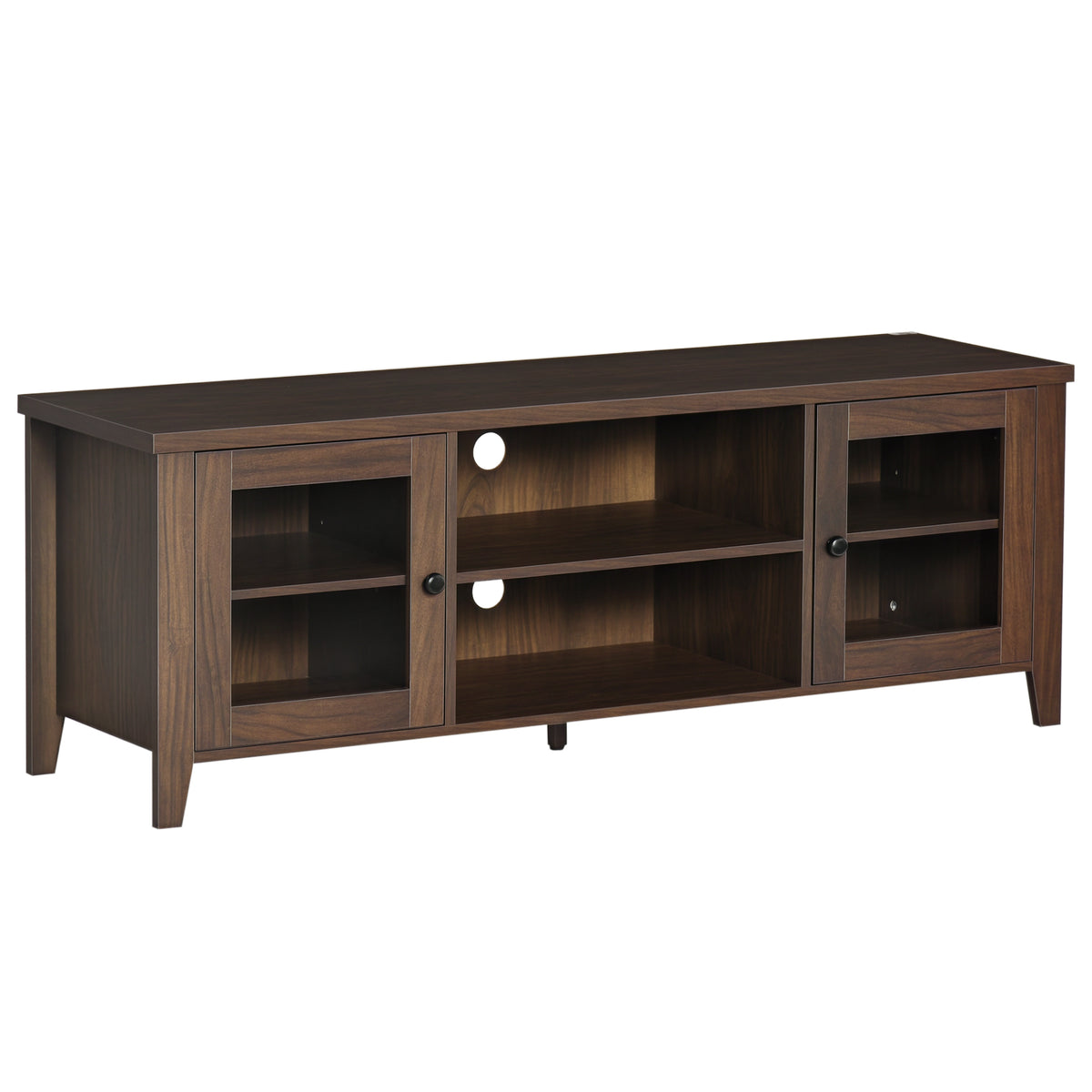 Meuble TV cheminée pour téléviseur 152 cm — 140 x 39.5 x 50 cm
