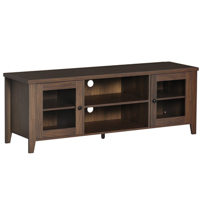 Meuble TV cheminée pour téléviseur 152 cm — 140 x 39.5 x 50 cm