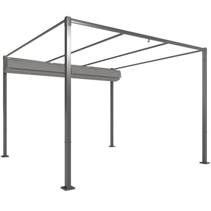 Pergola métal rétractable 305 x 305 cm