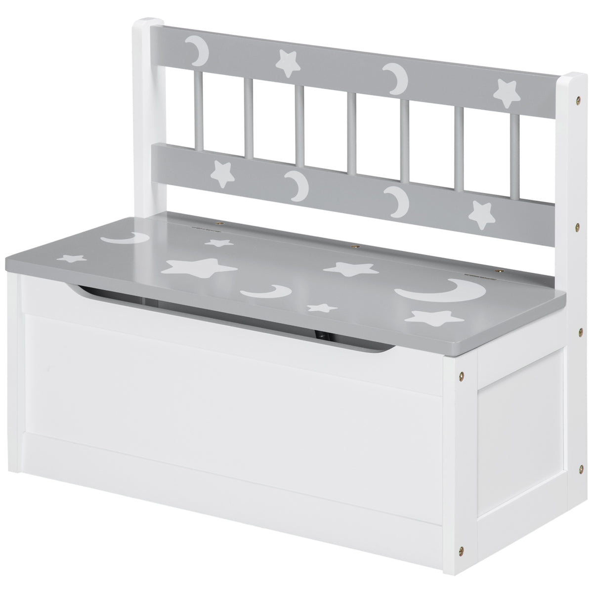 Coffre de rangement jouets avec dossier