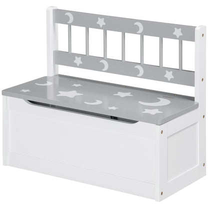 Coffre de rangement jouets avec dossier