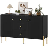 Buffet moderne 3 tiroirs à fermeture douce et 2 tablettes