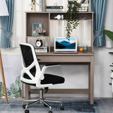Bureau d'ordinateur avec huche de rangement