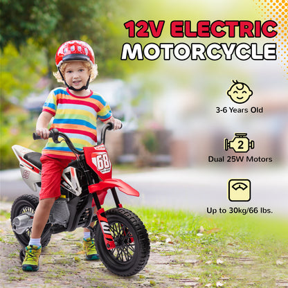 Moto électrique enfant 12V avec roues stabilisatrices