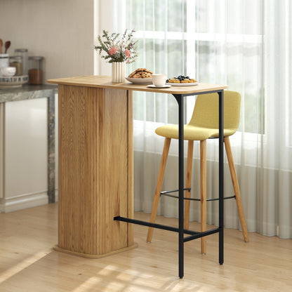 Table bar tambour 3 tablettes latérales rectangulaire