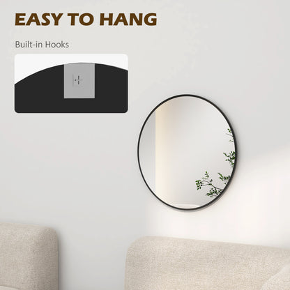 Miroir mural rond moderne 61 cm