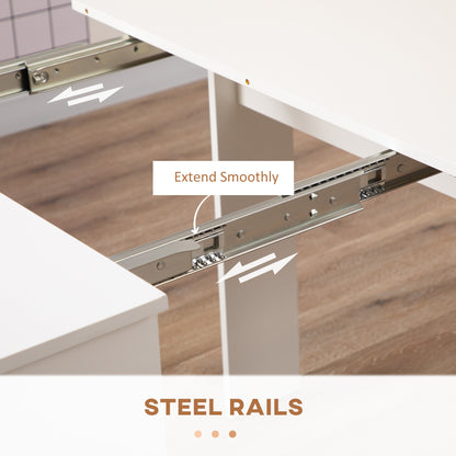 Table à manger extensible 60-180 cm pour 6-8 personnes