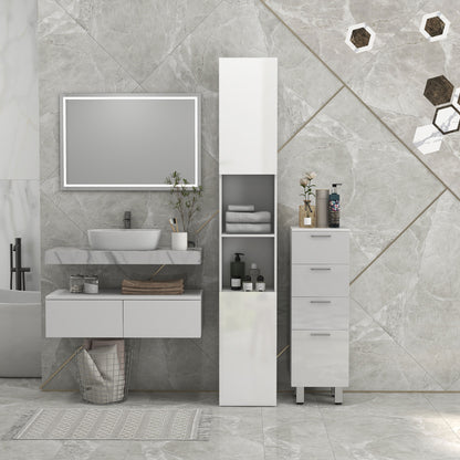 Armoire de salle de bain haute étroite