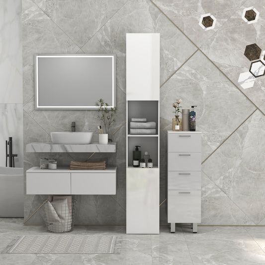 Armoire de salle de bain haute étroite
