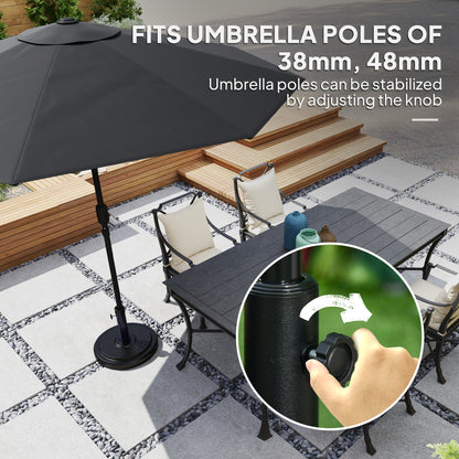 Socle de parasol rond HDPE 22 kg