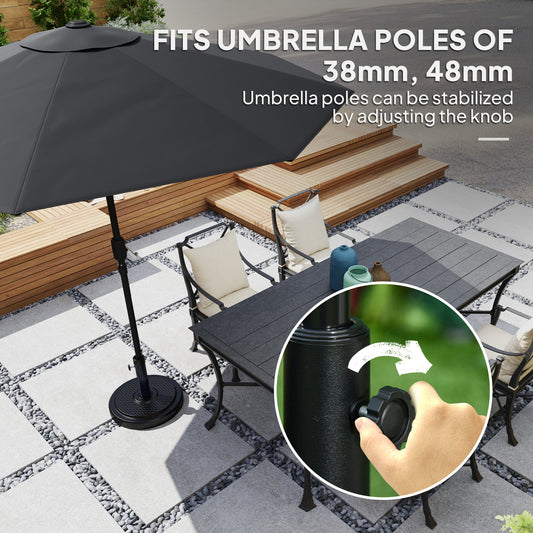 Socle de parasol rond HDPE 22 kg