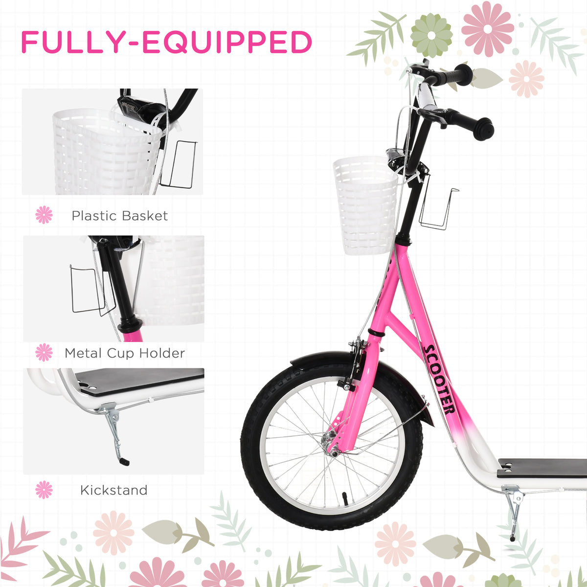Trottinette pour enfants avec guidon réglable