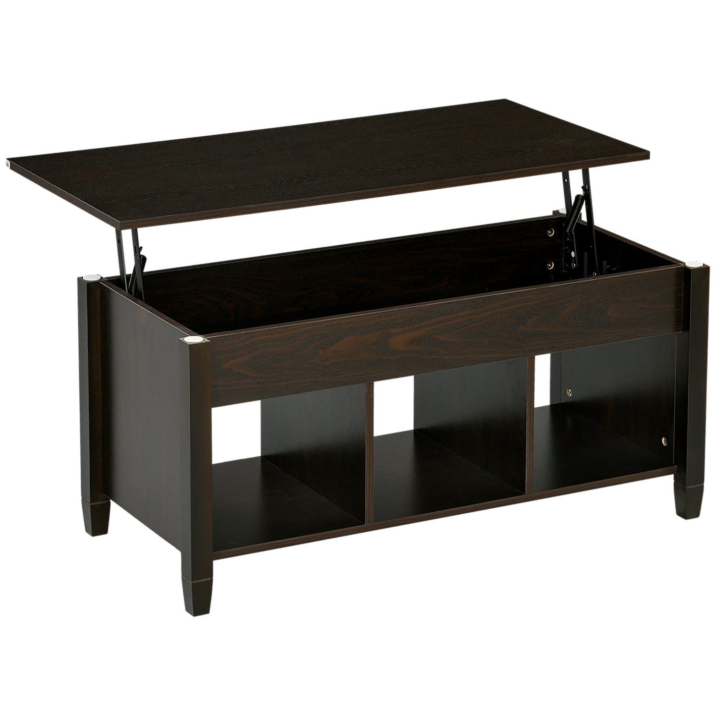 Table basse relevable moderne avec rangement caché