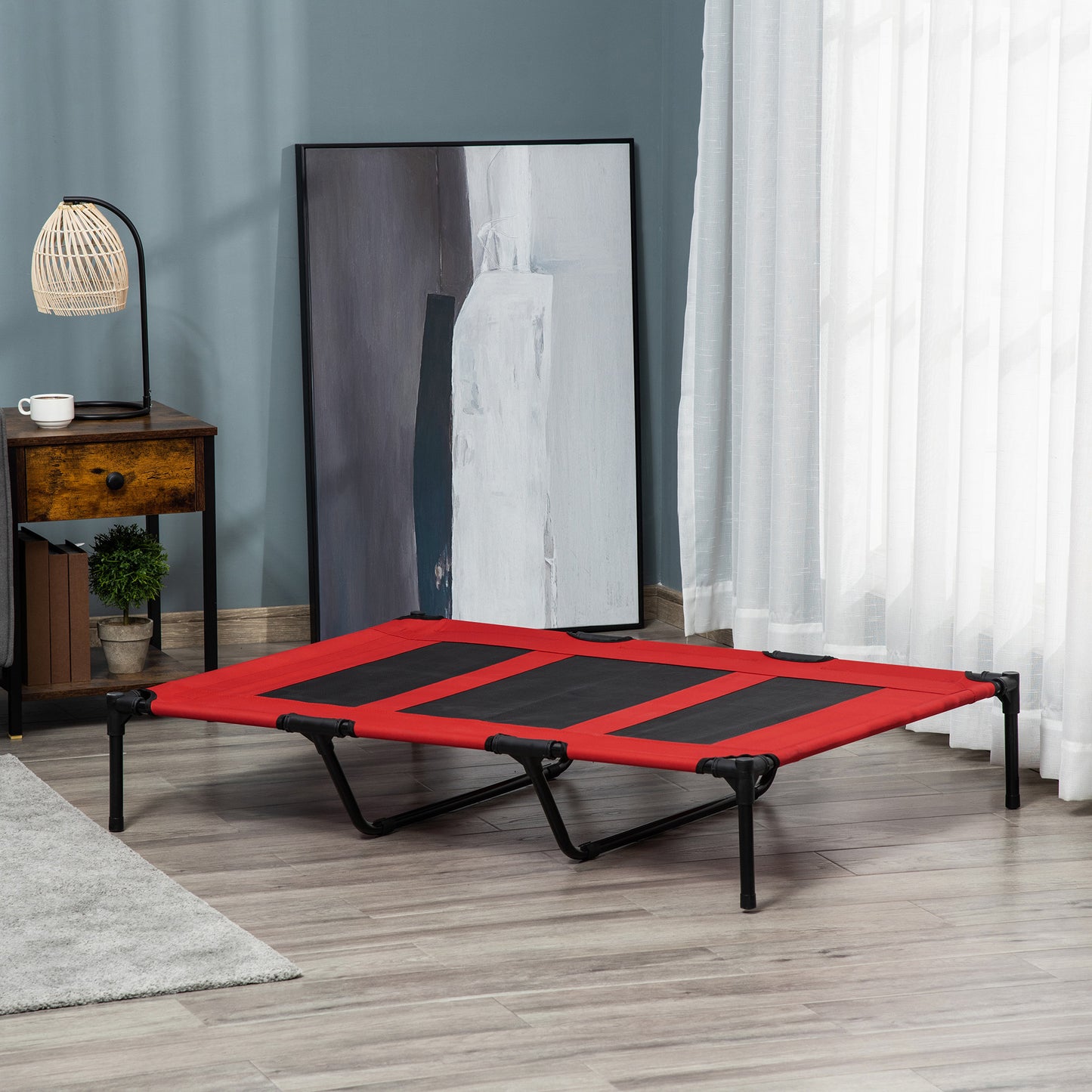 Lit surélevé pour chien grande taille intérieur extérieur