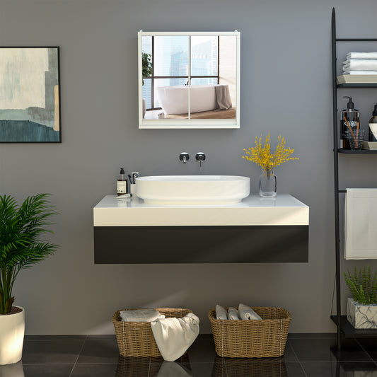 Armoire de toilette murale avec miroir