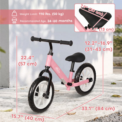 Vélo d'équilibre pour tout-petits avec roues lumineuses