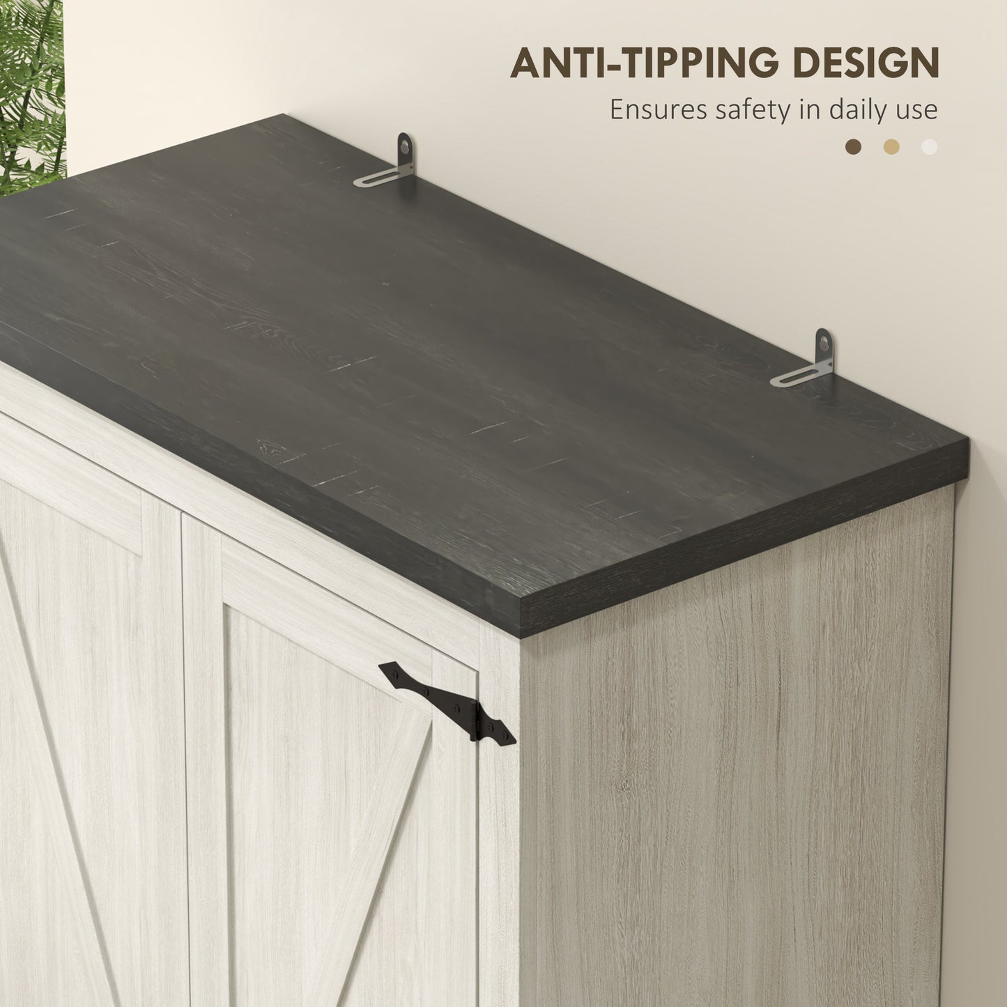 Armoire de cuisine style fermette portes grange